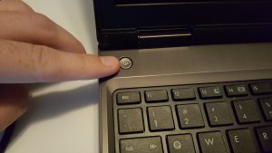 Power Button on Laptop